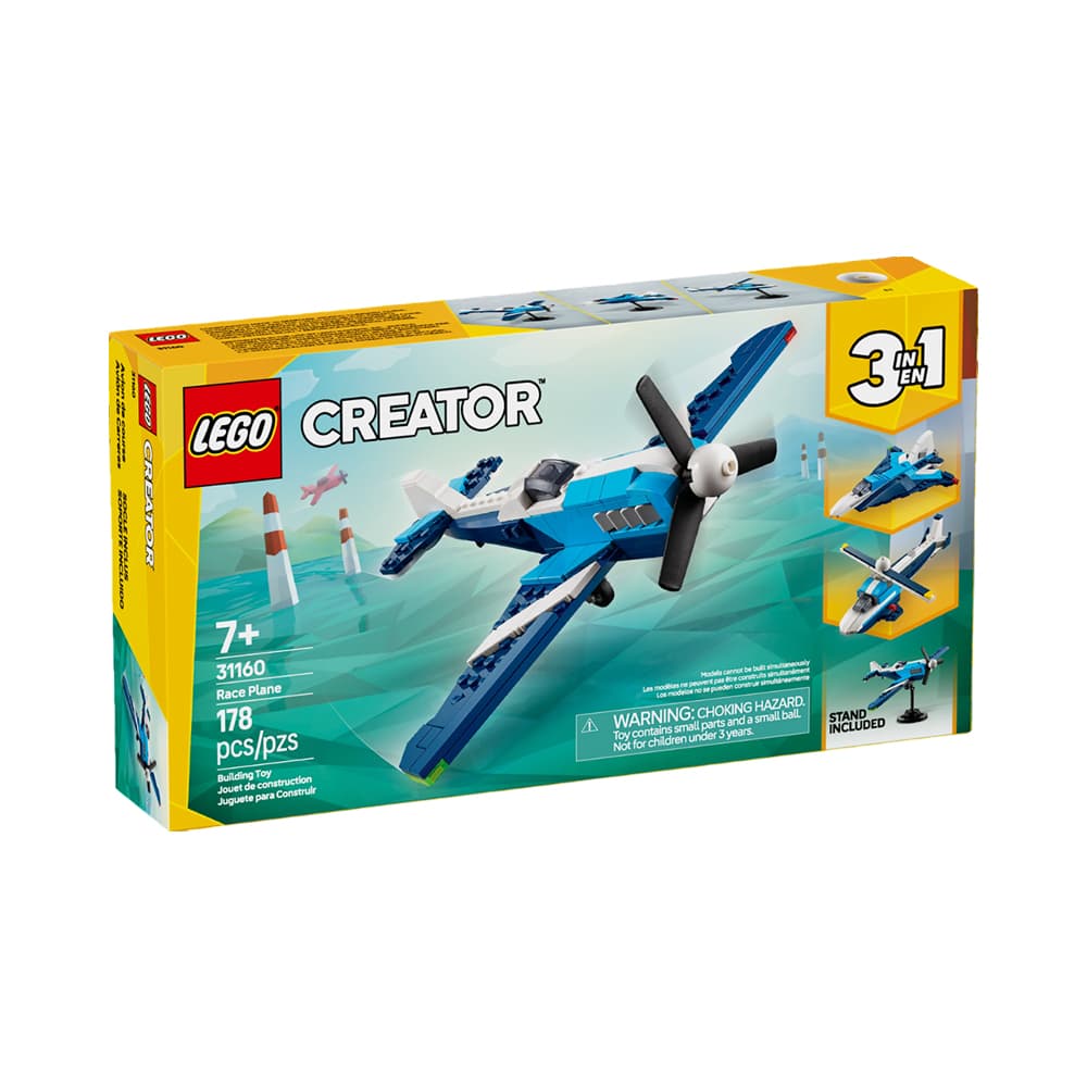 Anúncio: JUGUETE DE CONSTRUCCIÓN LEGO CREATOR RACE PLANE 3 EN 1 31160 178 PIEZAS