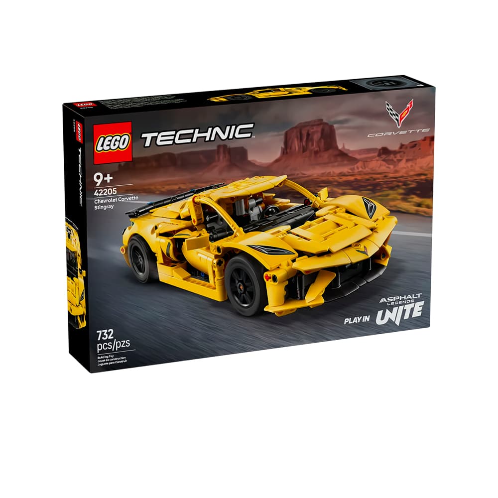 Anúncio: JUGUETE DE CONSTRUCCIÓN LEGO TECHNIC CHEVROLET CORVETTE STINGRAY PLAY IN ASPHALT LEGENDS UNITE 42205 732 PIEZAS