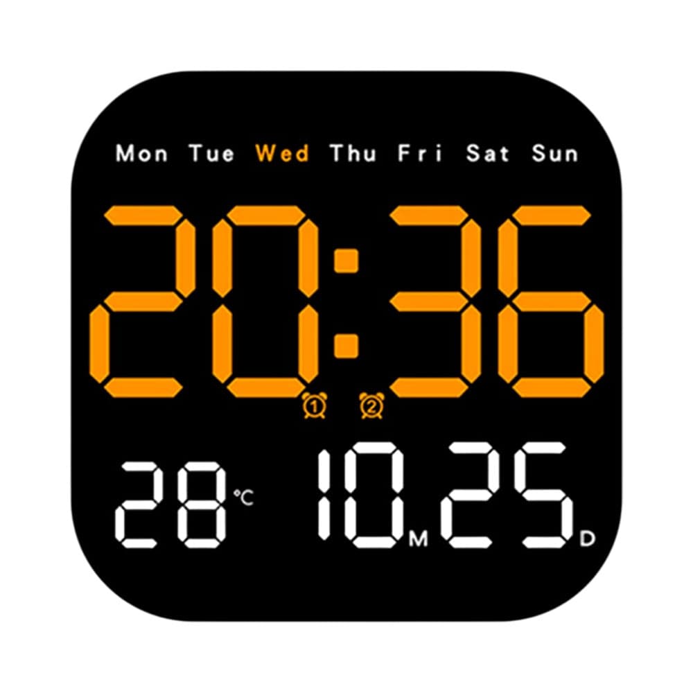 Anúncio: RELOJ DIGITAL DE PARED SATELLITE AC-T6841 LED NARANJA