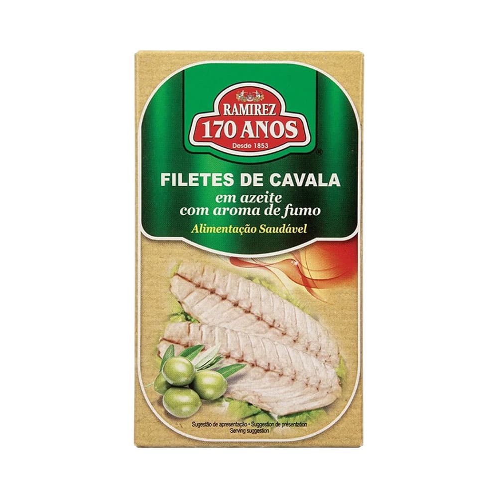 Anúncio: FILETE CAVALA RAMIREZ EN ACEITE CON AROMA AHUMADO 90G