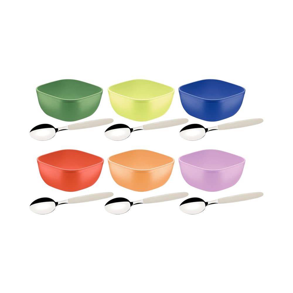 Anúncio: JUEGO PARA POSTRE TRAMONTINA MIXCOLOR 25099/885 12 PIEZAS