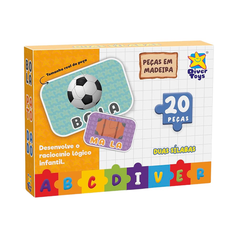 Anúncio: JUEGO EDUCATIVO DIVERTORYS DOS SÍLABAS 8287 20 PIEZAS