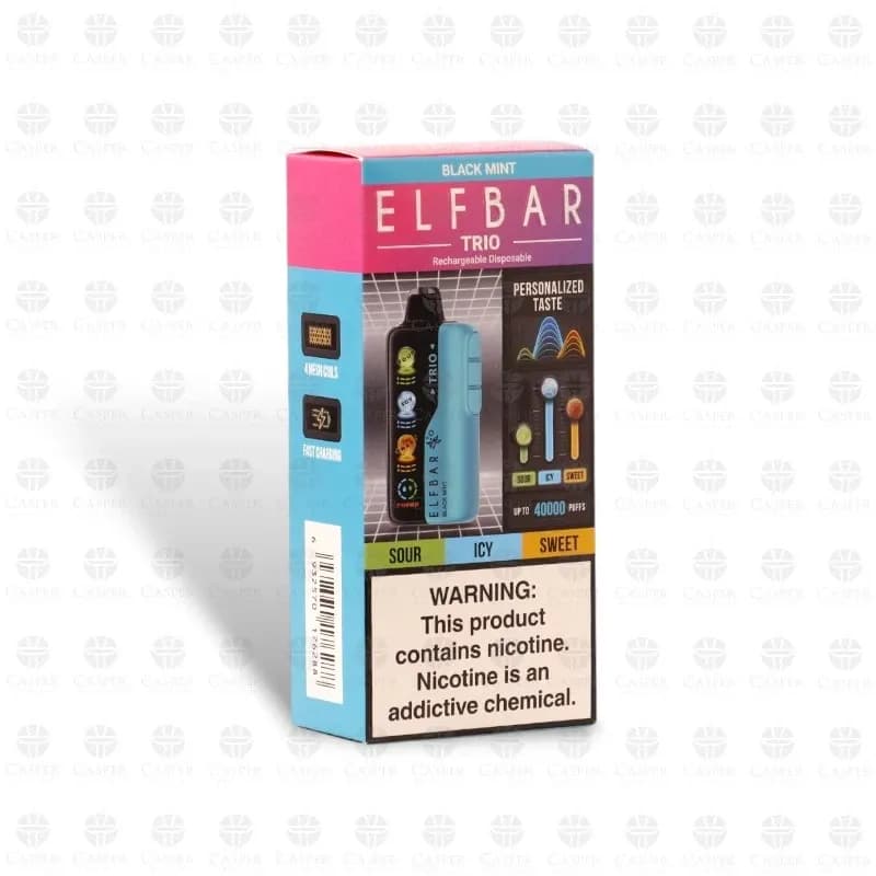 Anúncio: Elfbar Vaper Desechable Trio 40000PUFFS Black Mint