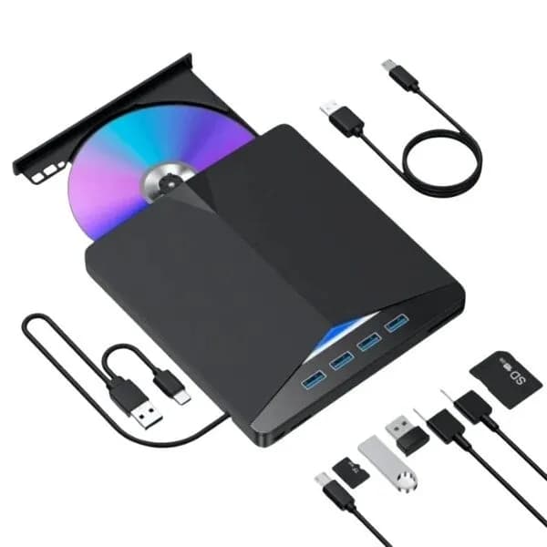 Anúncio: Original Grabador Dvd-rw Externo XD013 7 En 1 Multi-function Black