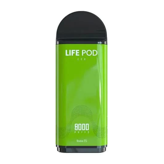 Anúncio: Life Pod Vaper Desechable Eco Cartridge 8000PUFF Green Apple
