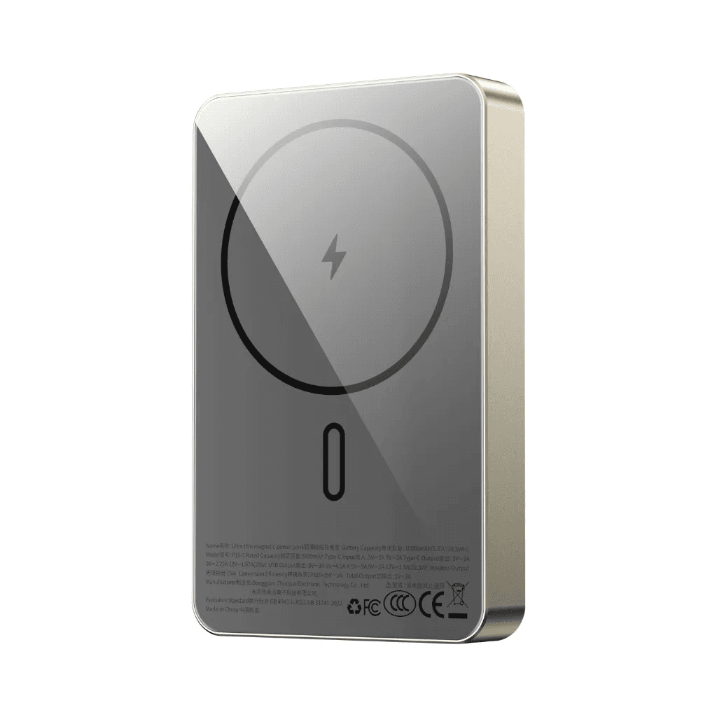 Anúncio: Wiwu Cargador Portatil Ultra Thin Magnetic P15-1 10000MAH Gold