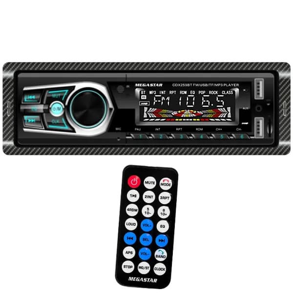 Anúncio: Megastar Toca Radio CDX259BT Usb/sd/aux/radio