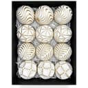 Anúncio: Original Adorno Navideño Esferas Copo De Nieve MZ-703 Blanco 12PCS 10CM