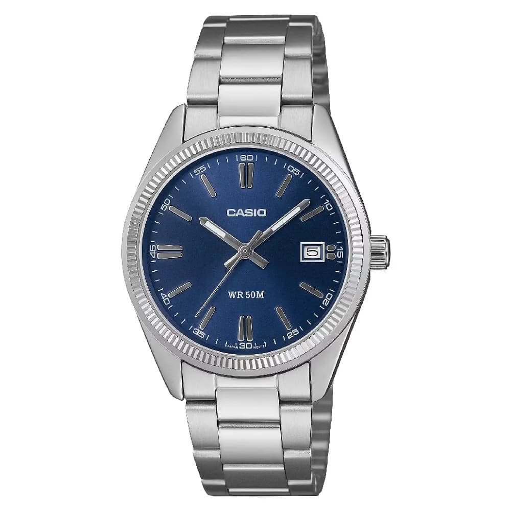 Anúncio: Casio Reloj Masc UTP-1302PD-2A1VDF + Estuche Azul/plateado