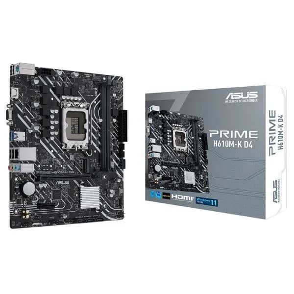 Anúncio: Asus Placa Madre 1700 Prime H610M-K D4 S/R/HDMI/M2/DD4/USB3.2/ATX