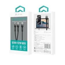 Anúncio: Devia Cable EC648 USB C To USB-C 60W/LIGHTNING 12W 1.2M Black