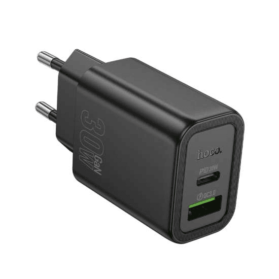 Anúncio: Hoco Cargador N63 30W Fuente Usb-a/usb-c Black