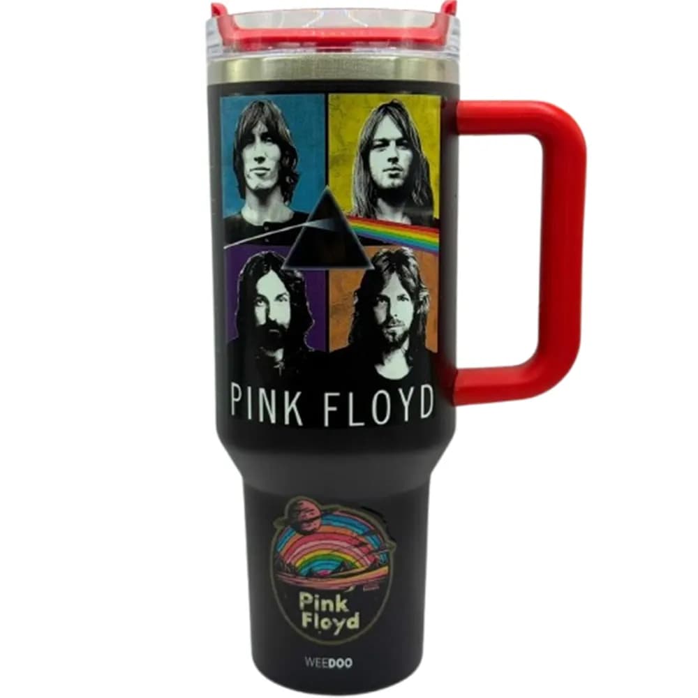 Anúncio: Weedoo Vaso Termico Pink Floyd C/pajita 1.2L Black/red