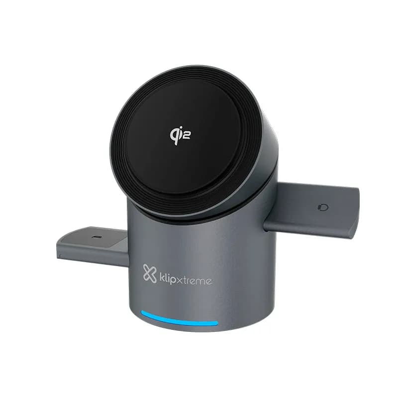 Anúncio: Klip Cargador Wireless KDC-400 Powerdesk Spin 3IN1 Black