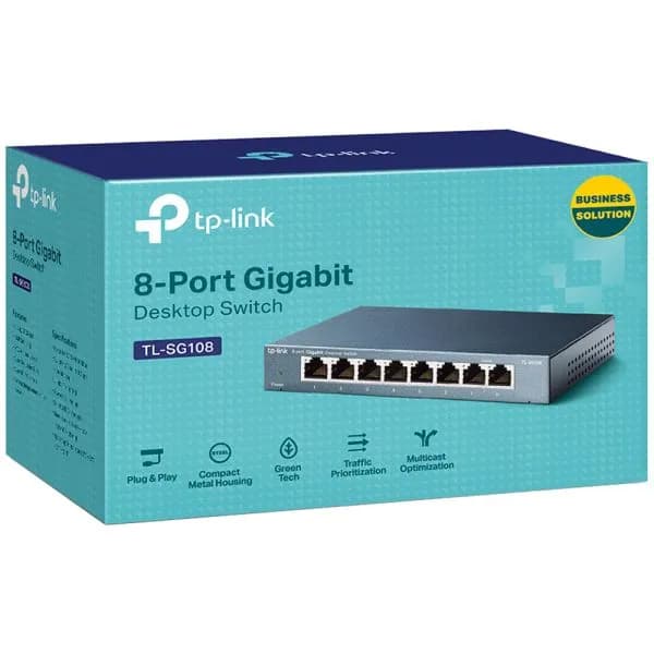 Anúncio: Tp-link Switch TL-SG108 8P 10/100/1000MPS Negro