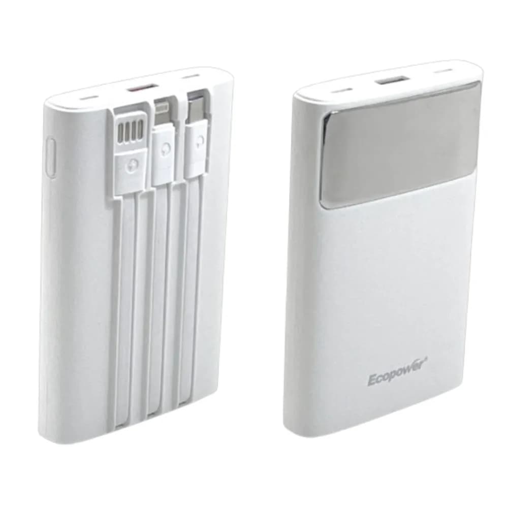 Anúncio: Ecopower Cargador Portatil EP-C505 12000MAH Blanco