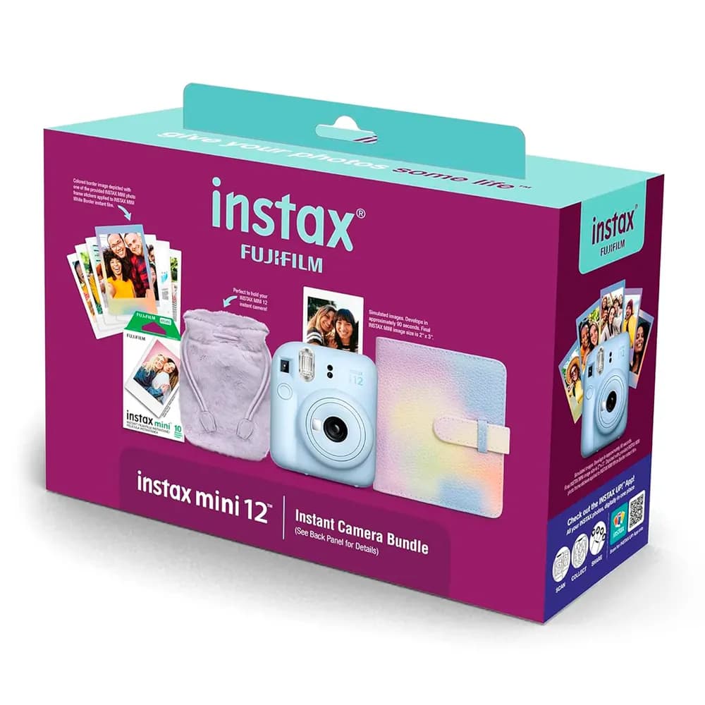 Anúncio: Fujifilm Camara Instax MINI 12 Pastel Blue Holiday Bundle