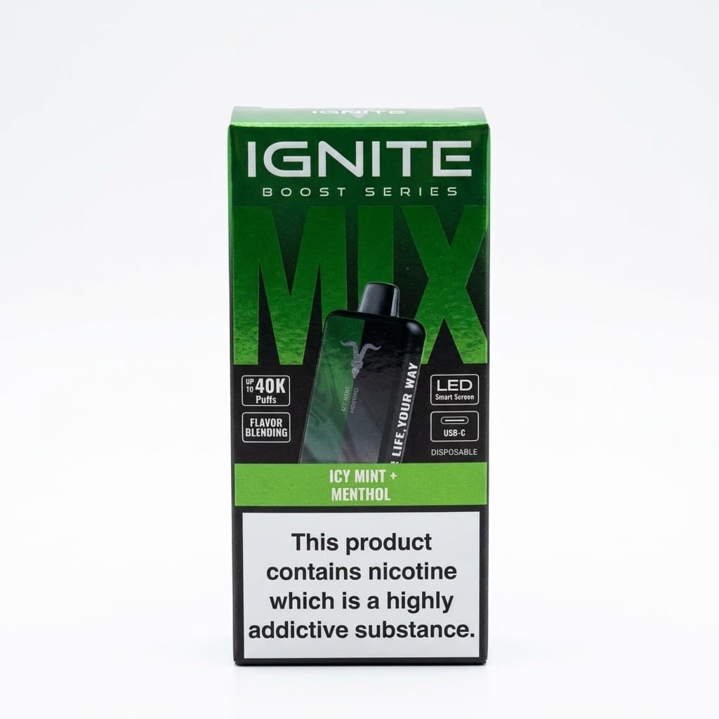 Anúncio: Ignite Vaper Desechable Mix Boost Series 40K Icy Mint/menthol