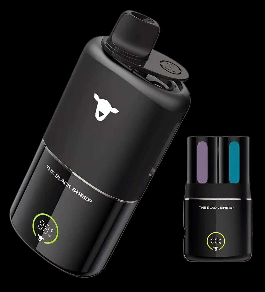 Anúncio: The Black Sheep Vaper Desechable Duo Mix 30K Blue Magic/aloe Grape