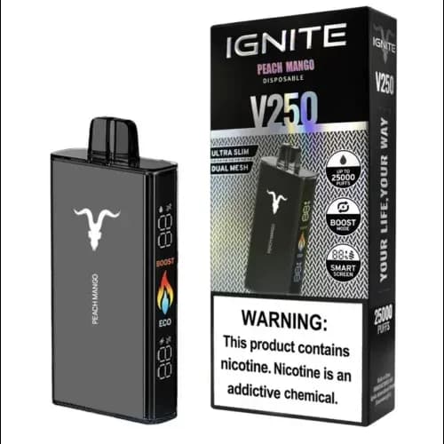 Anúncio: Ignite Vaper Desechable V300 30000PUFFS Peach Mango 5%