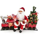 Anúncio: Original Adorno Navideño Papa Noel En Tren MZ-761 42CM C/pila Luces+musica