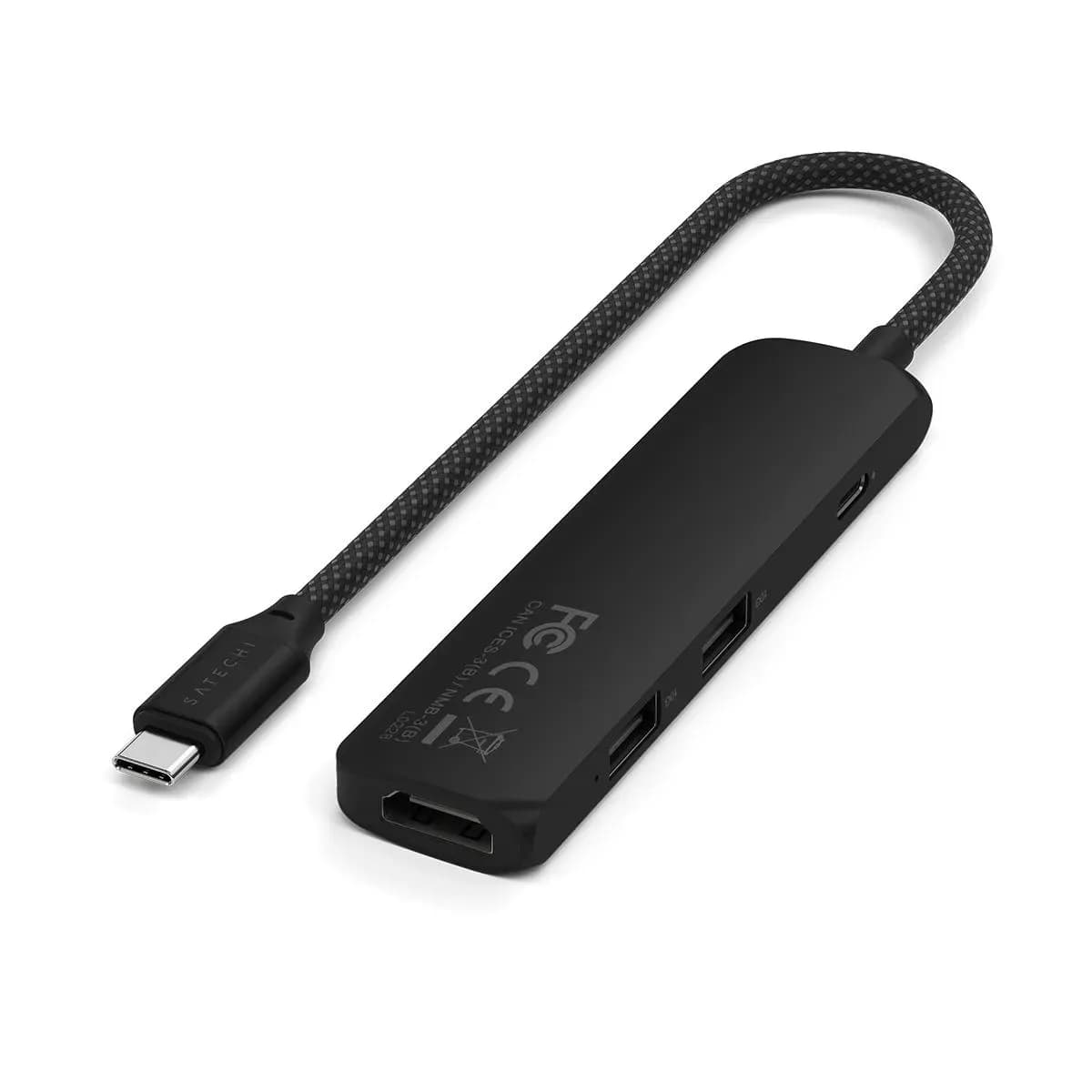 Anúncio: Satechi Hub ST-P4SK Slim Multiport Adapter USB-C 4IN1 4K Black