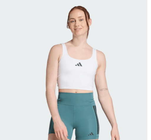 Anúncio: Adidas Crop Top Fem Pwr Bra Tank JZ6028 (s) Blanco