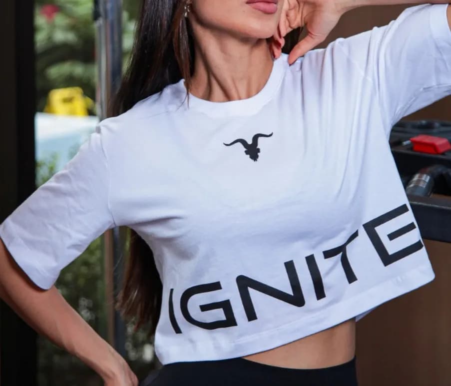 Anúncio: Ignite Remera Cropped Femenino 62002 (t)m Blanco
