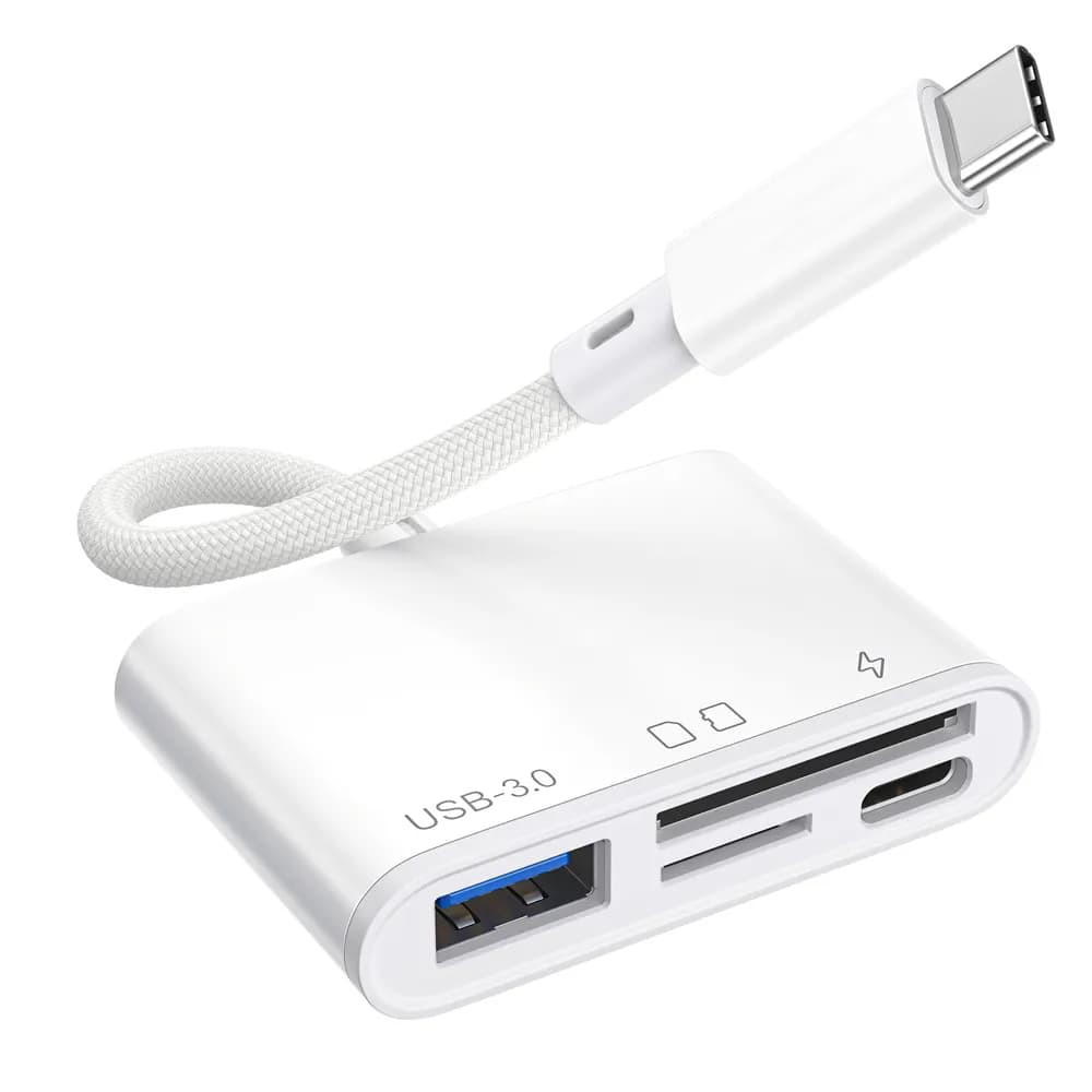 Anúncio: Trove Cable Adaptador RXY-041 USB-C 4 En 1 USB-C Tf/sd/usb