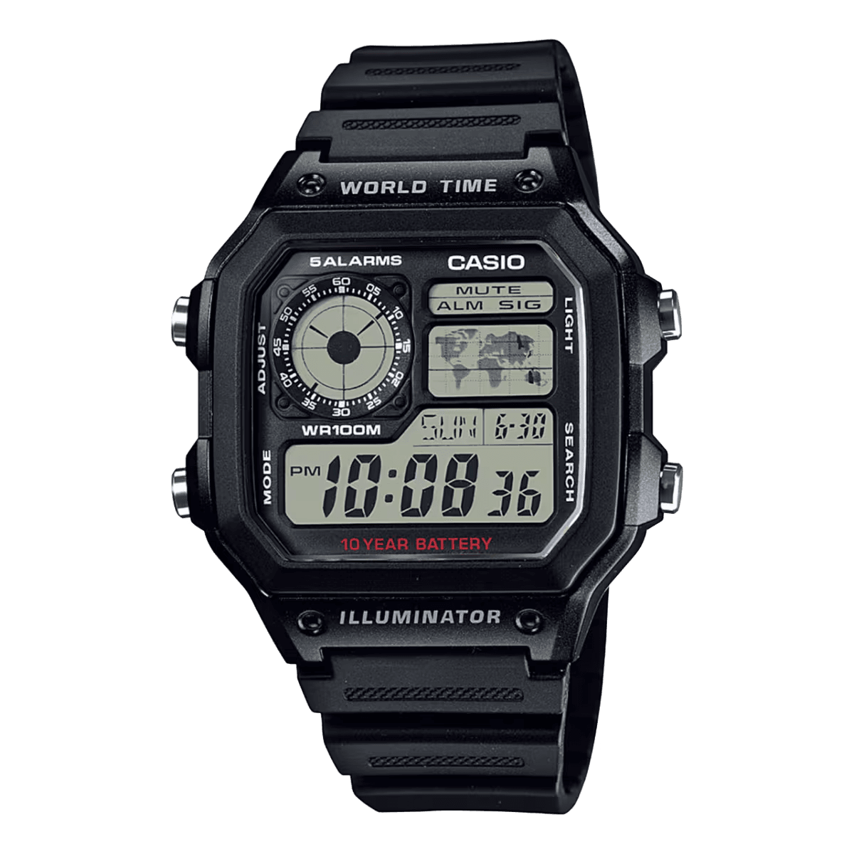 Anúncio: Casio Reloj Masc AE-1200WH-1AVDF Negro + Estuche