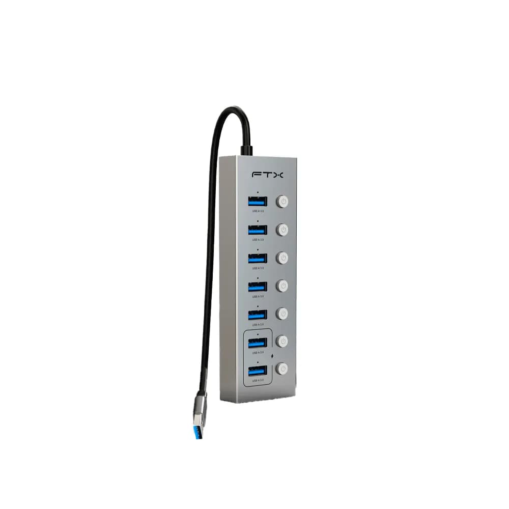 Anúncio: Ftx Hub FTX-HUBU7-AG 7 Ports Usb-a 3.0 Plata