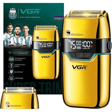 Anúncio: Voyager Barbeador V-350 USB Recargable Dorado
