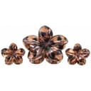 Anúncio: Original Hebilla Set Piraña Con Diseño De Flor K64352-2 Coral 3PCS
