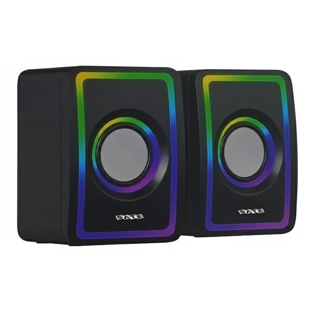 Anúncio: Satellite Speaker AS-92005B Bt/rgb/aux/usb Negro