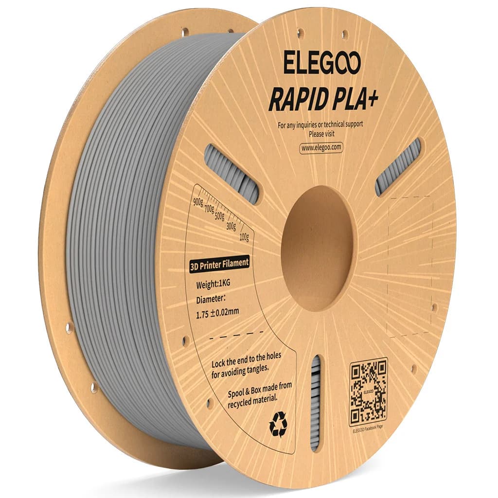 Anúncio: Elegoo Filamento Rapid Pla+ P/impresora 3D 1KG/1.75MM Grey