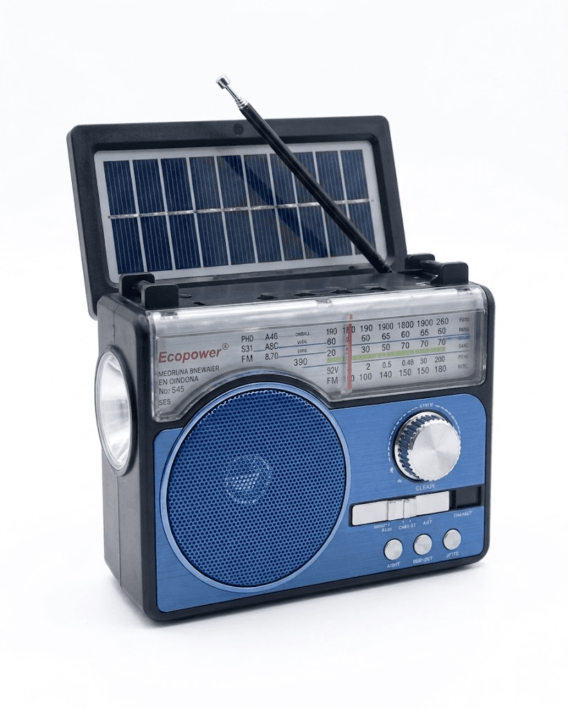 Anúncio: Ecopower Radio EP-F330 Bt/usb/sd/fm/am/panel Solar Azul