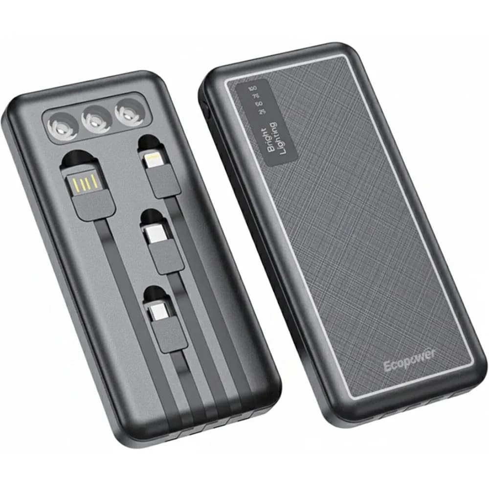 Anúncio: Ecopower Cargador Portatil EP-C879 12000MAH Negro