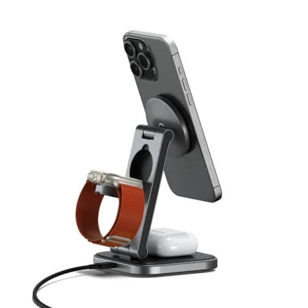 Anúncio: Satechi Cargador ST-Q31FM-EA 3IN1 Foldable QI2 Wireless Charging Stand