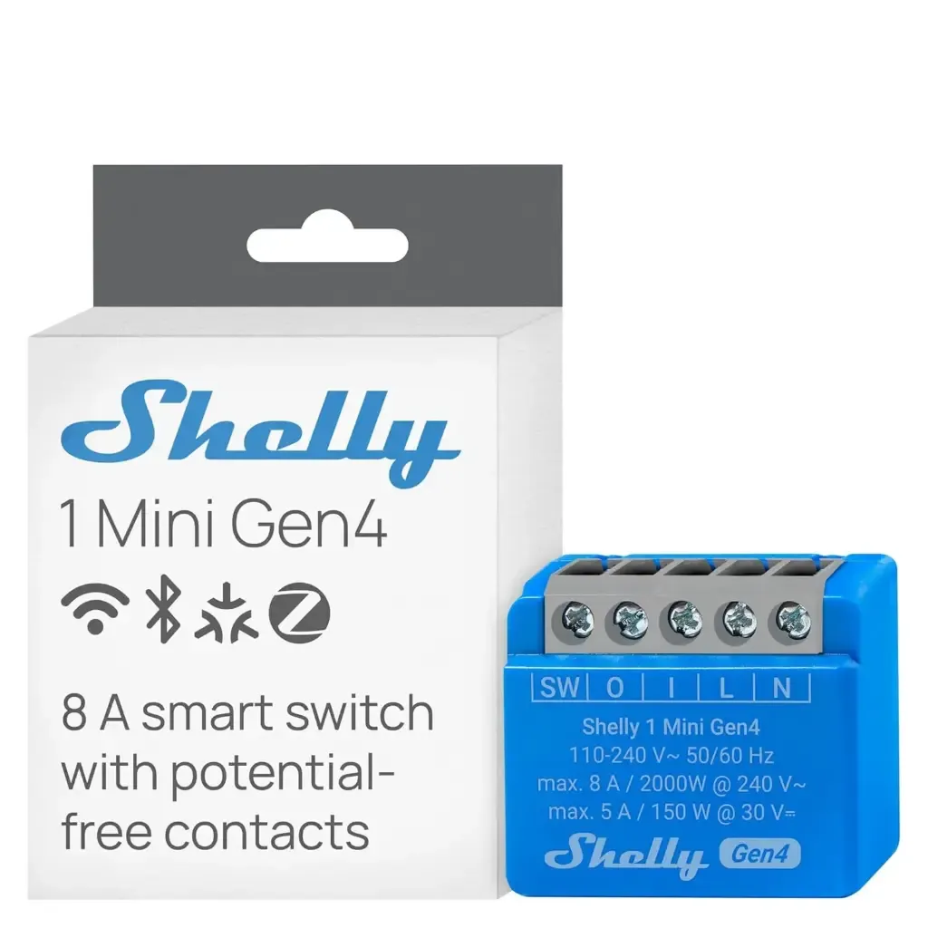 Anúncio: Shelly Interruptor Smart GEN4 1 MINI FG3800238070786 8A 110-240V
