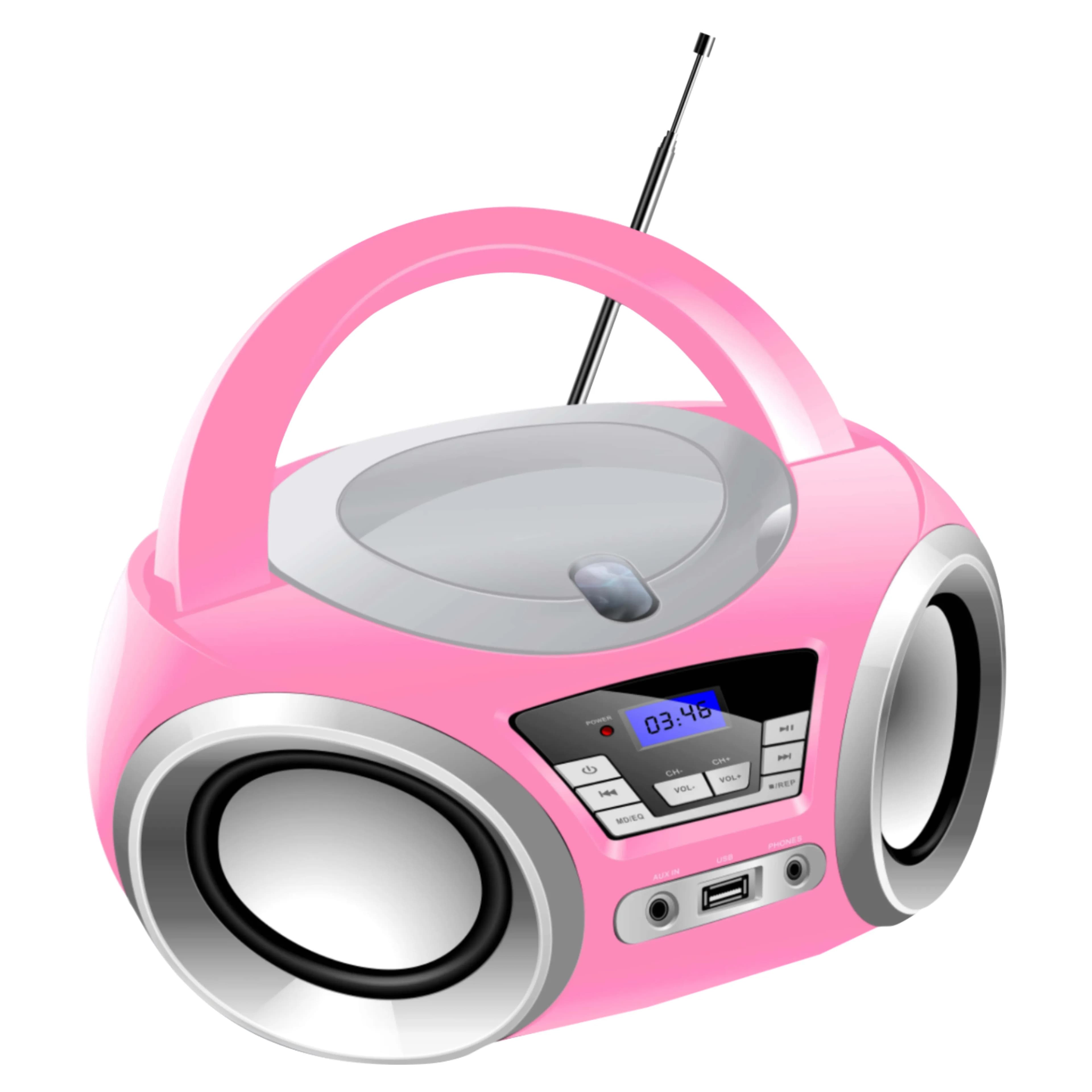 Anúncio: Megastar Radio Portatil MP1842BTP FM/CD/MP3/USB/AUX/BT Bivolt Rosa