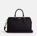 Anúncio: Coach Cartera Rowan Large Satchel CES11 Pebbled Leather/gold/black
