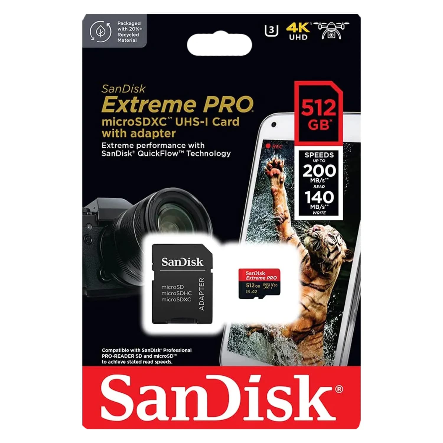 Anúncio: Sandisk Memoria Micro SD Extreme PRO SDSQXCD-512G-GN6MA 512GB 200MB/S