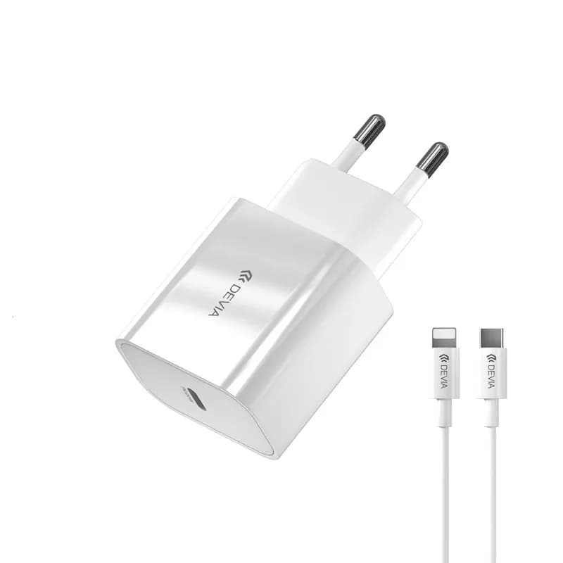 Anúncio: Devia Cargador RLC-381B 20W Fuente C/cable Lightning 1P Blanco