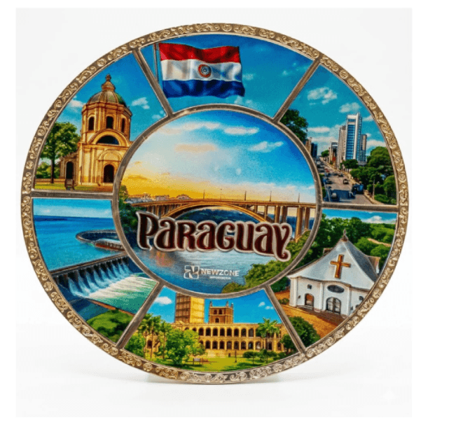 Anúncio: Original Plato Decorativo MZ-108A Paraguay 18CM