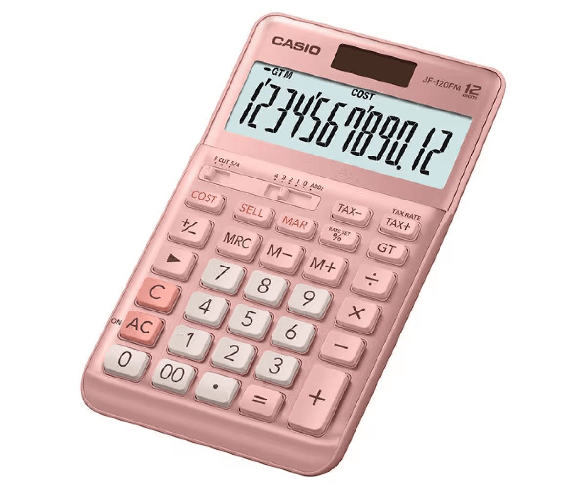 Anúncio: Casio Calculadora JF-120FM Pink