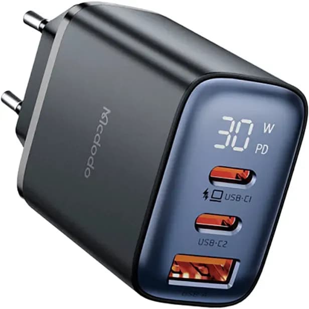 Anúncio: Mcdodo Cargador CH-2180 30W S/cable Dual Usb-c/usb-a Black