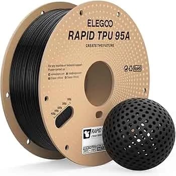 Anúncio: Elegoo Filamento P/impresora 3D Tpu 95A Black 1KG/1.75MM