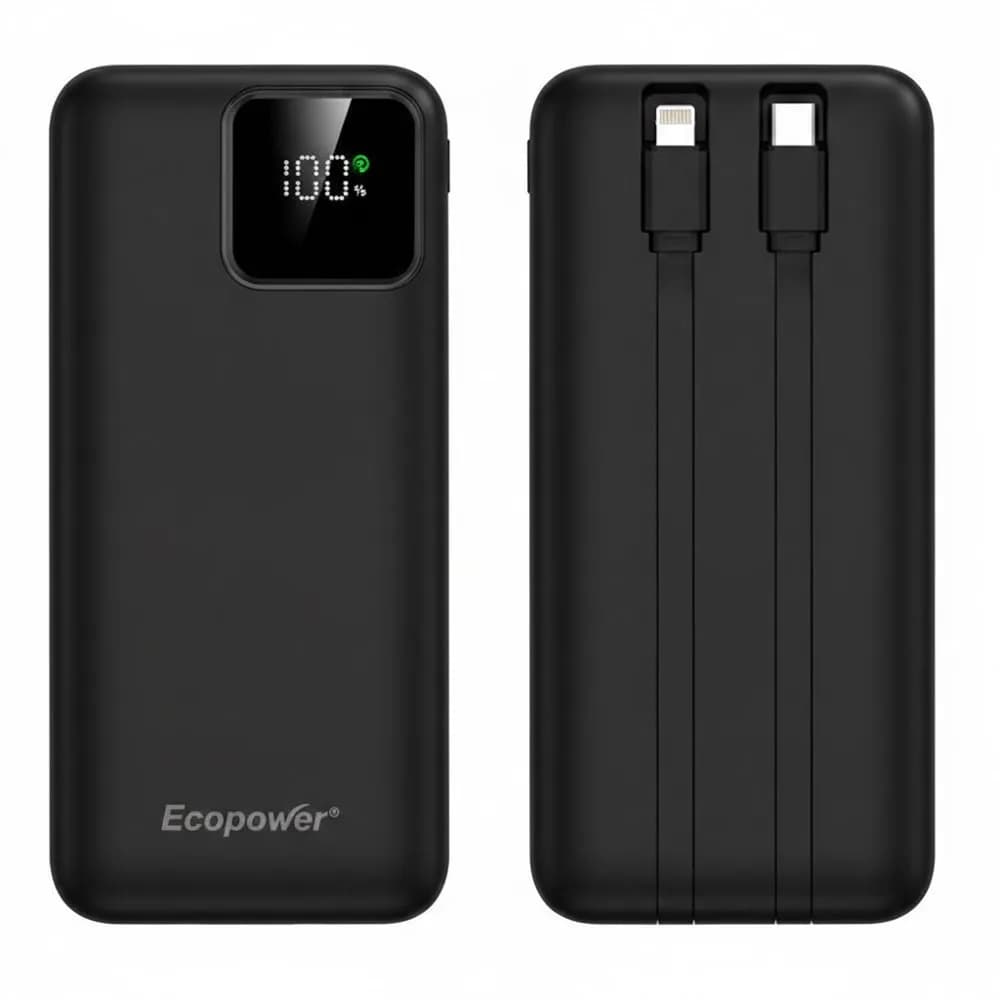 Anúncio: Ecopower Cargador Portatil EP-C823 12000MAH Negro