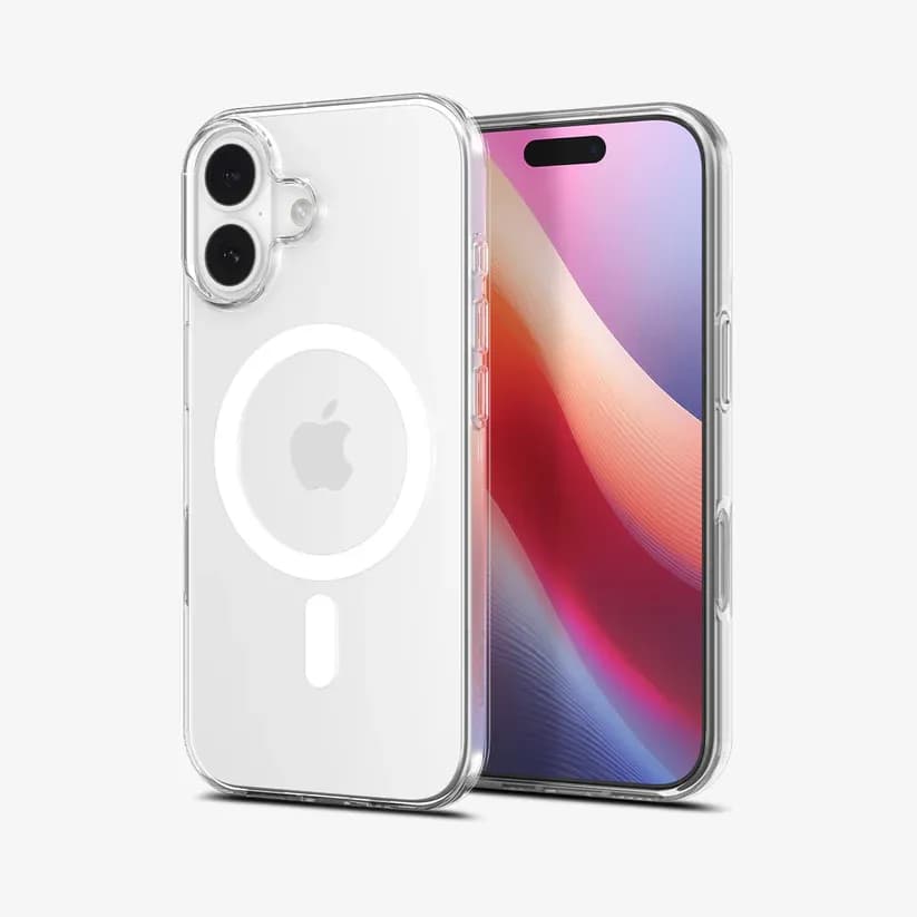 Anúncio: Spigen Capa iPhone 17 Crystal Flex Mag Fit Clear ACS09648 White