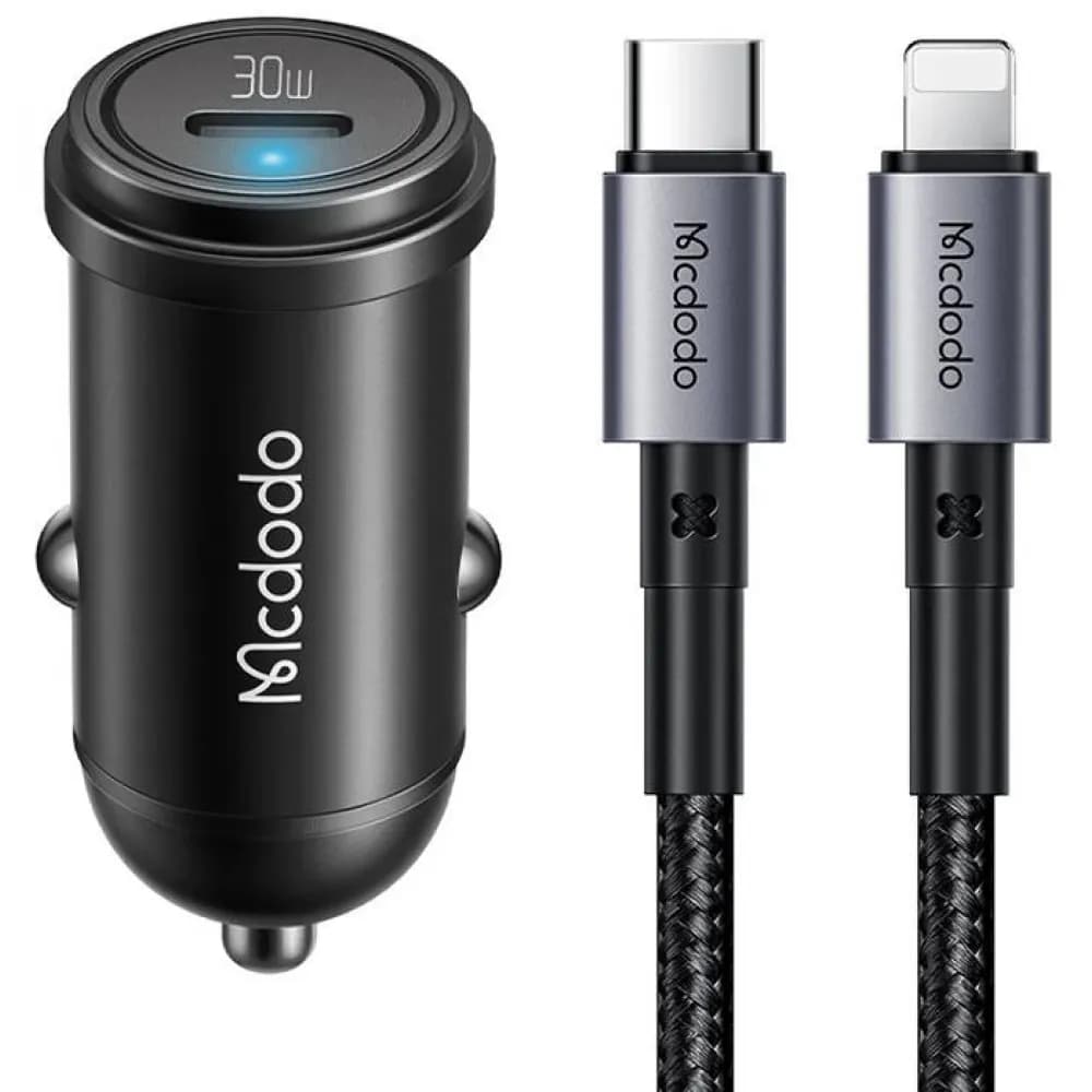 Anúncio: Mcdodo Cargador Vehicular CC-7492 30W Cable USB-C A Lightning Black